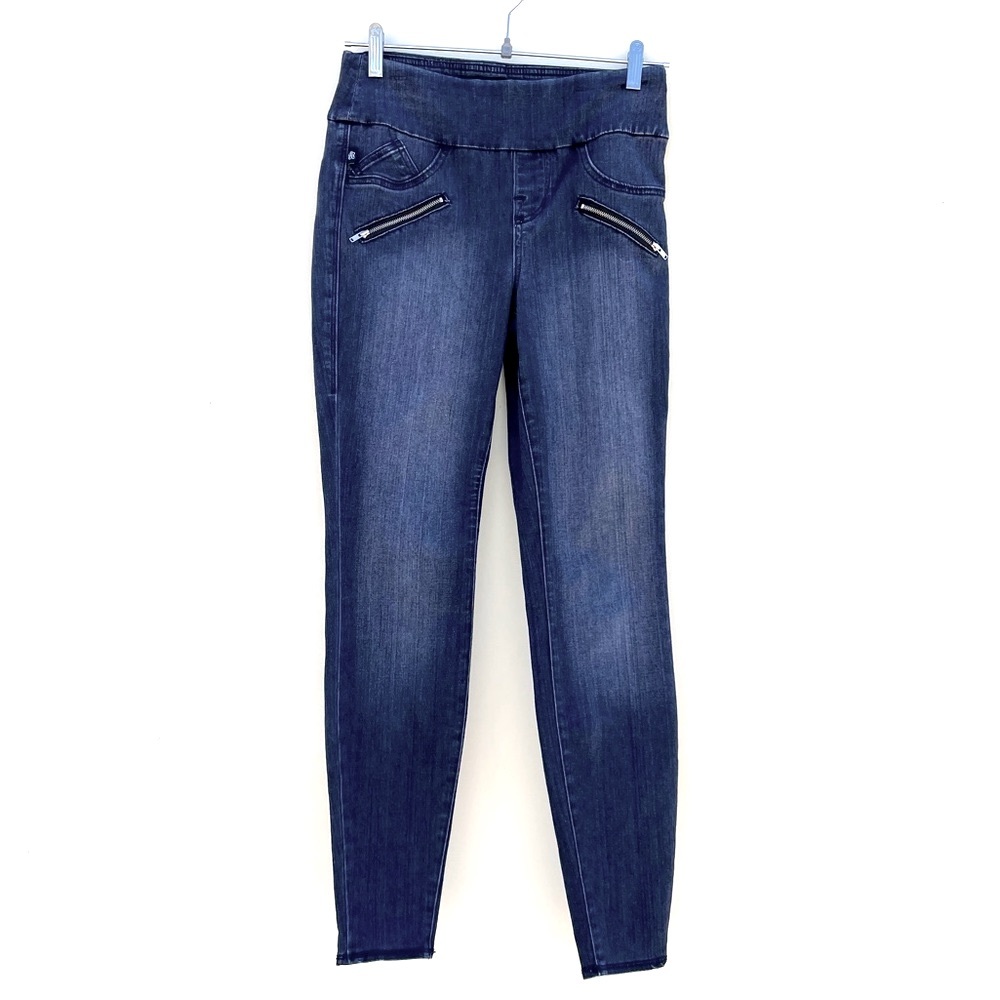 Rock & Republic Fever Denim RX Slimming Zipper Pockets Pull On SZ 4
